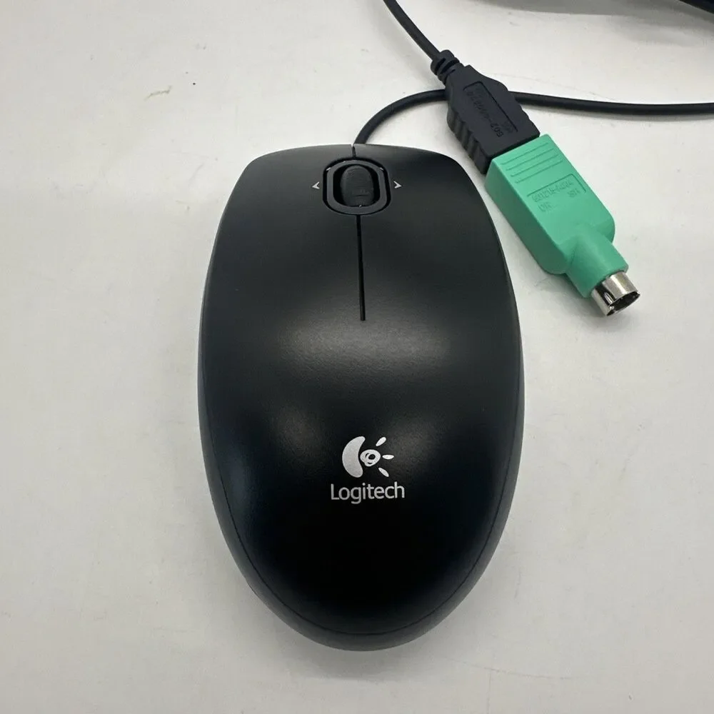 Logitech B120 USB Optical Wired Scroll Mouse (Black) 5.0V 100mA Combo Optical